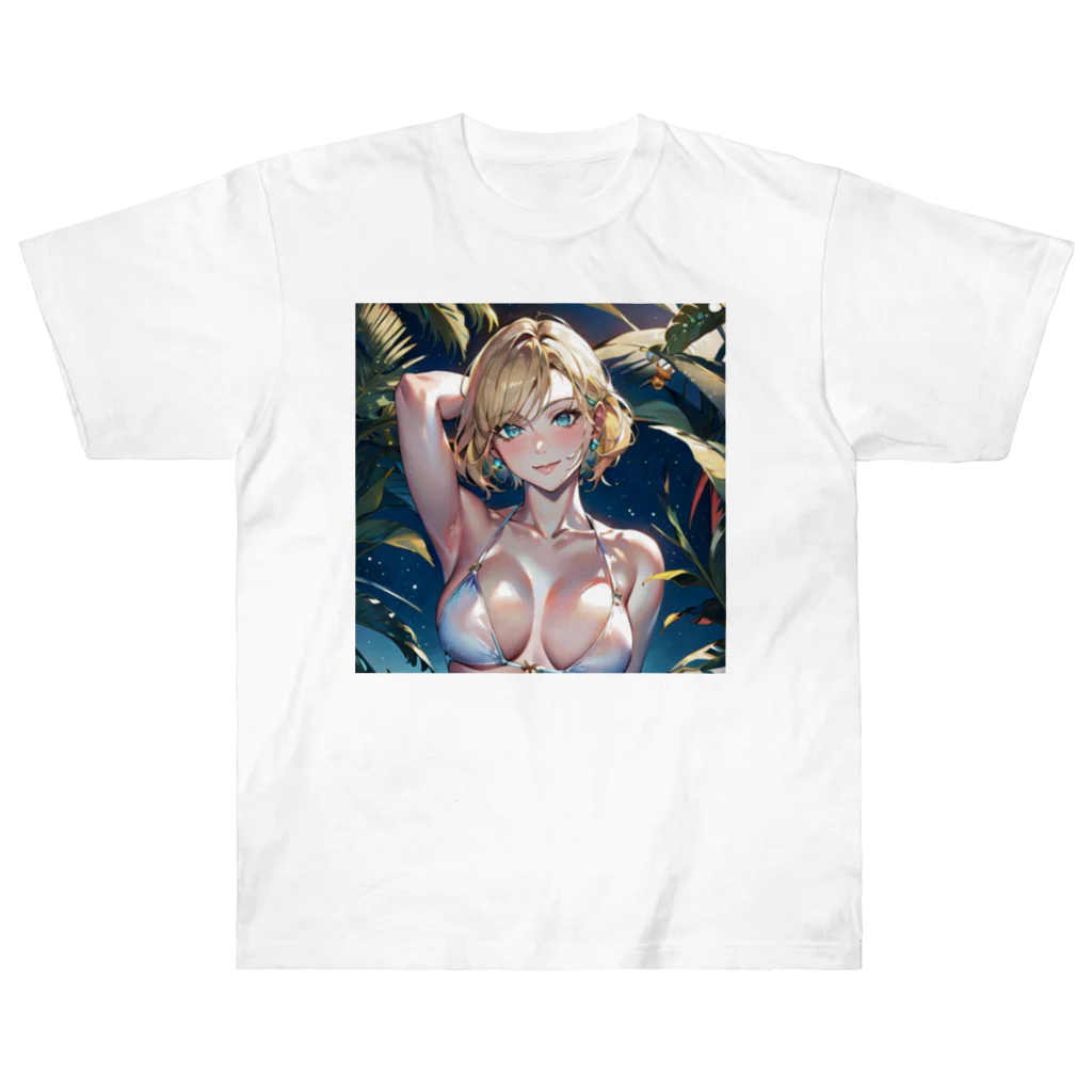 ZU(ジーユー)ショップの金髪美少女グッズ ヘビーウェイトTシャツ