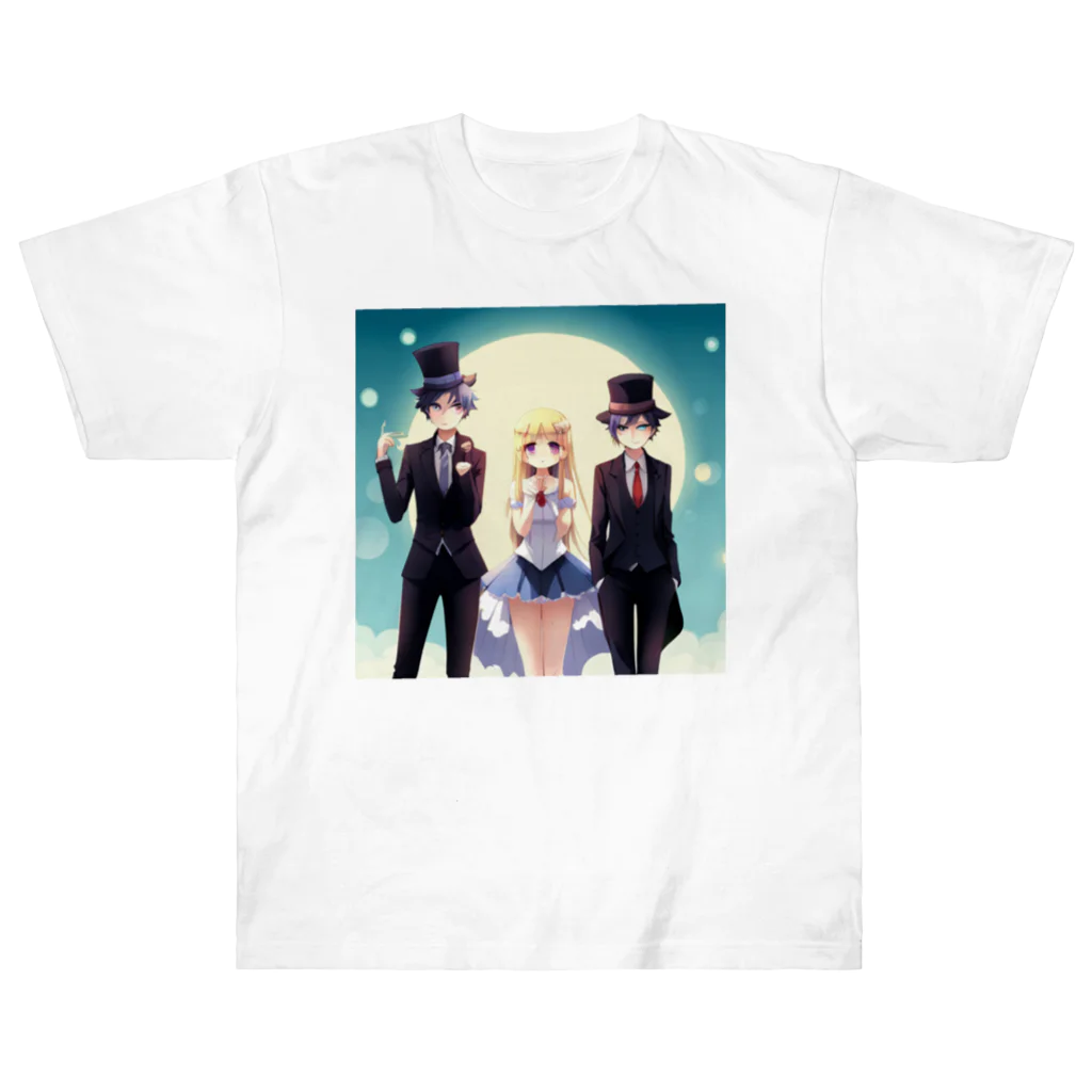 こころカフェの素敵な３人組み Heavyweight T-Shirt