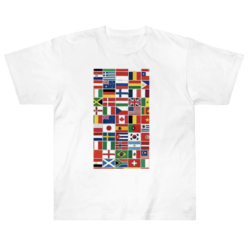 KOUJI NET ORIGINAL SHOPの世界の国旗 ヘビーウェイトTシャツ