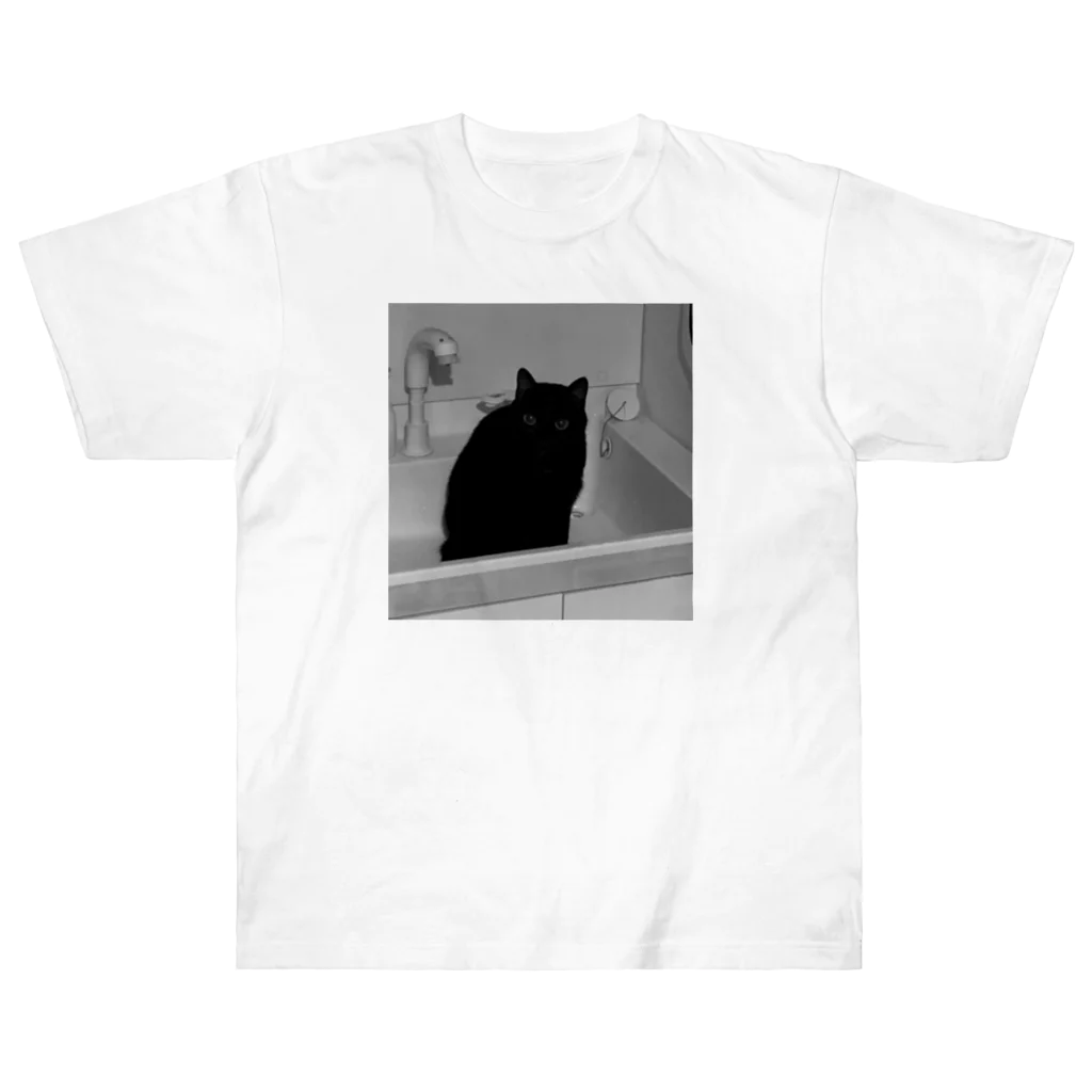 深夜の猫屋さんの深夜猫 ヘビーウェイトTシャツ