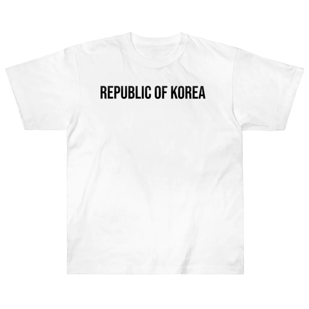 ON NOtEの韓国 ロゴブラック Heavyweight T-Shirt