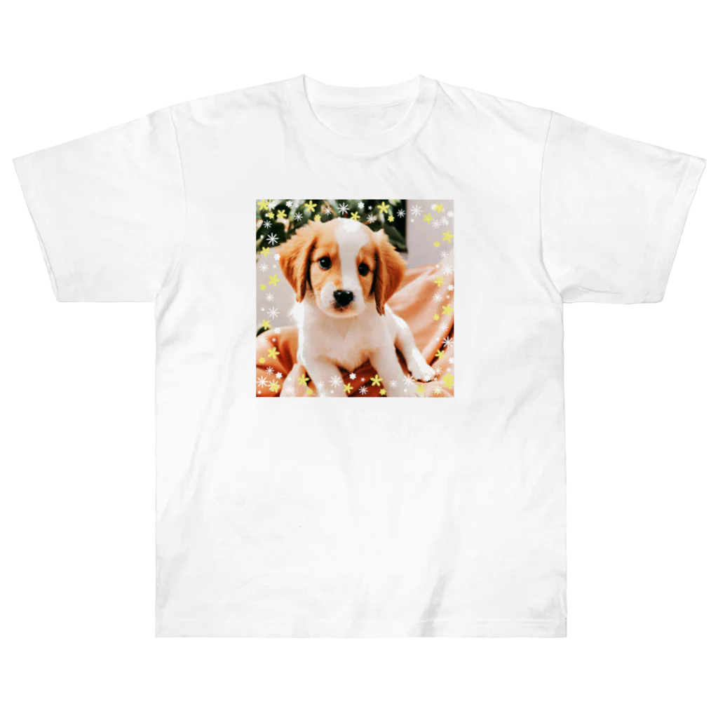 blackcofee12の可愛い子犬2 ヘビーウェイトTシャツ