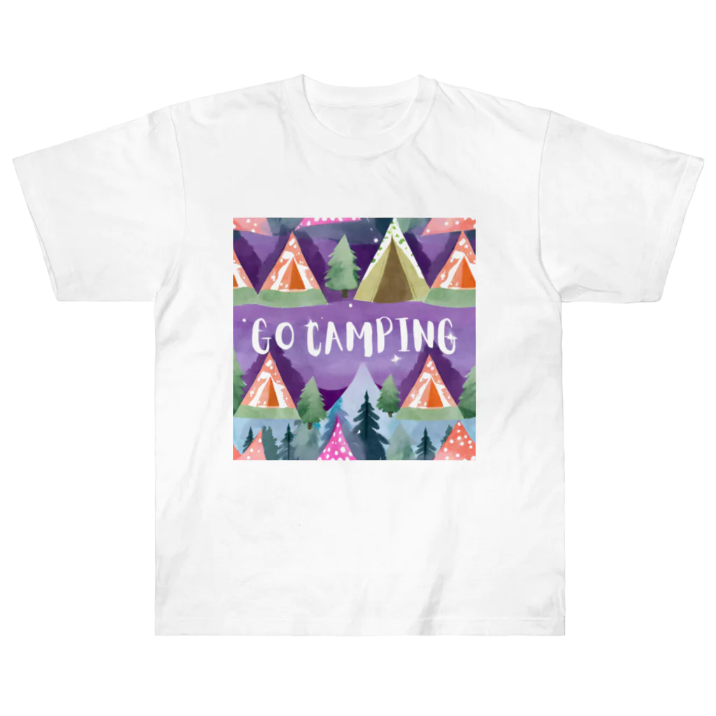 Rico294のカラフルテントでGO CAMPING ヘビーウェイトTシャツ