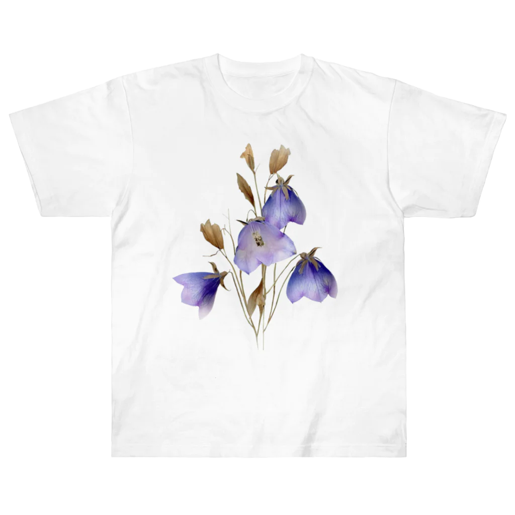 Atelier Petrichor Forestのキキョウ Chinese bellflower Heavyweight T-Shirt