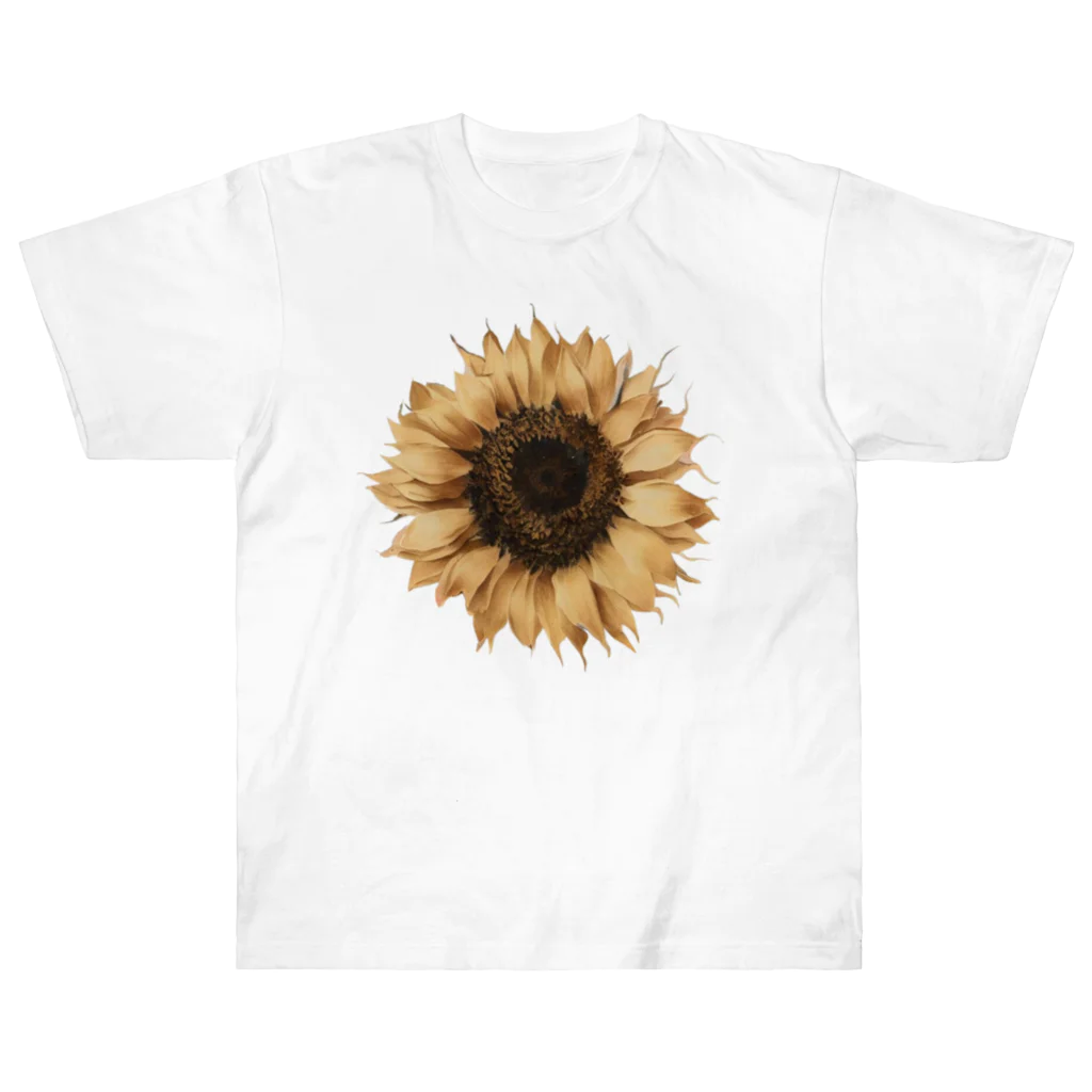 Atelier Petrichor Forestのヒマワリ Sunflower ヘビーウェイトTシャツ