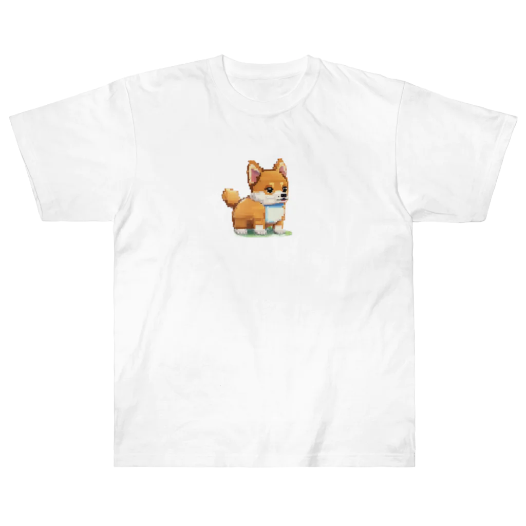 happ shopのドット絵しばちゃん ヘビーウェイトTシャツ