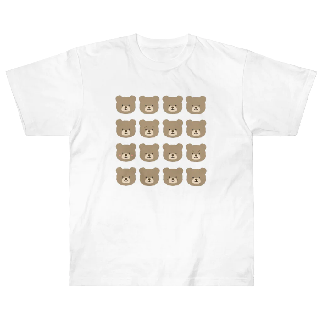 d.h.sのクマ、くま、熊 Heavyweight T-Shirt