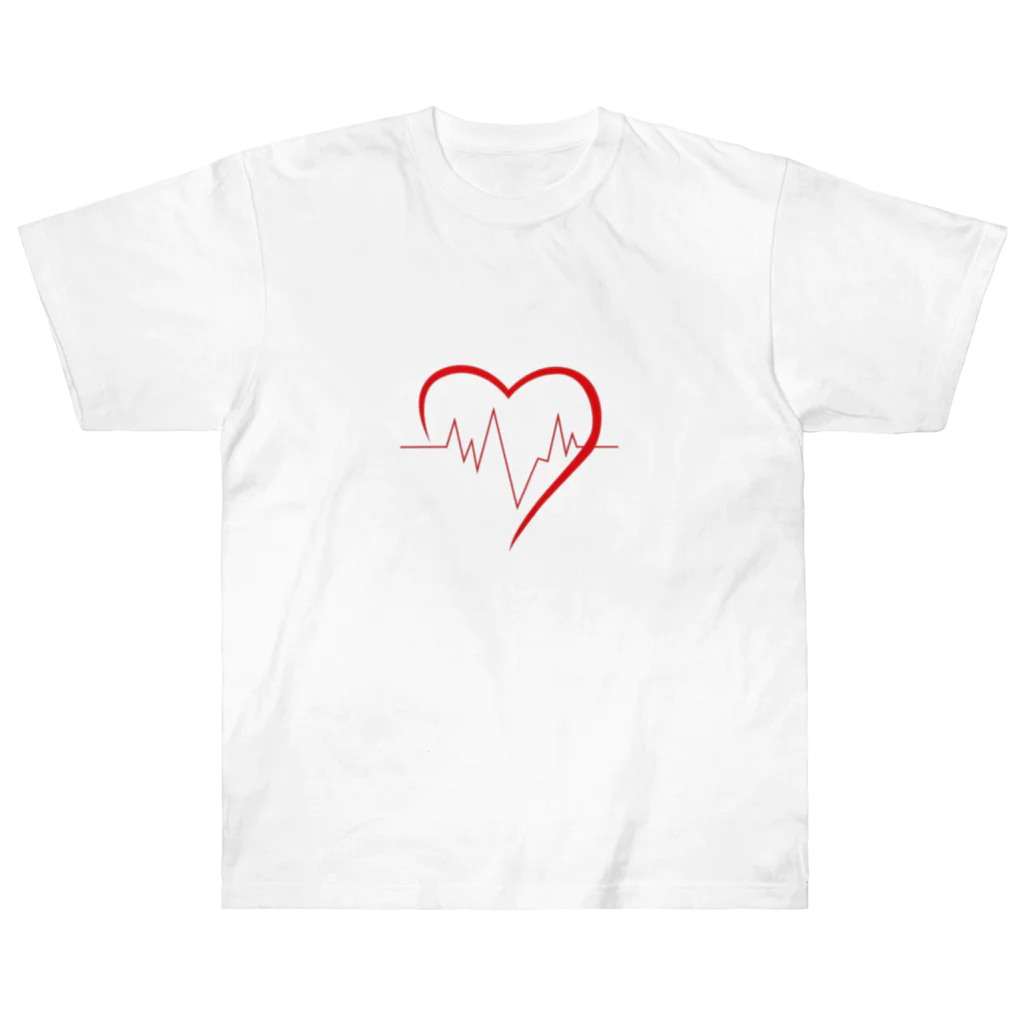 599245の心拍数heart ヘビーウェイトTシャツ