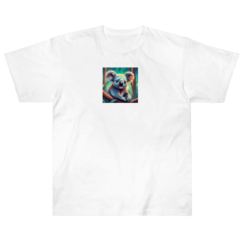 安田ワールドのコアラのイラストグッズ Heavyweight T-Shirt