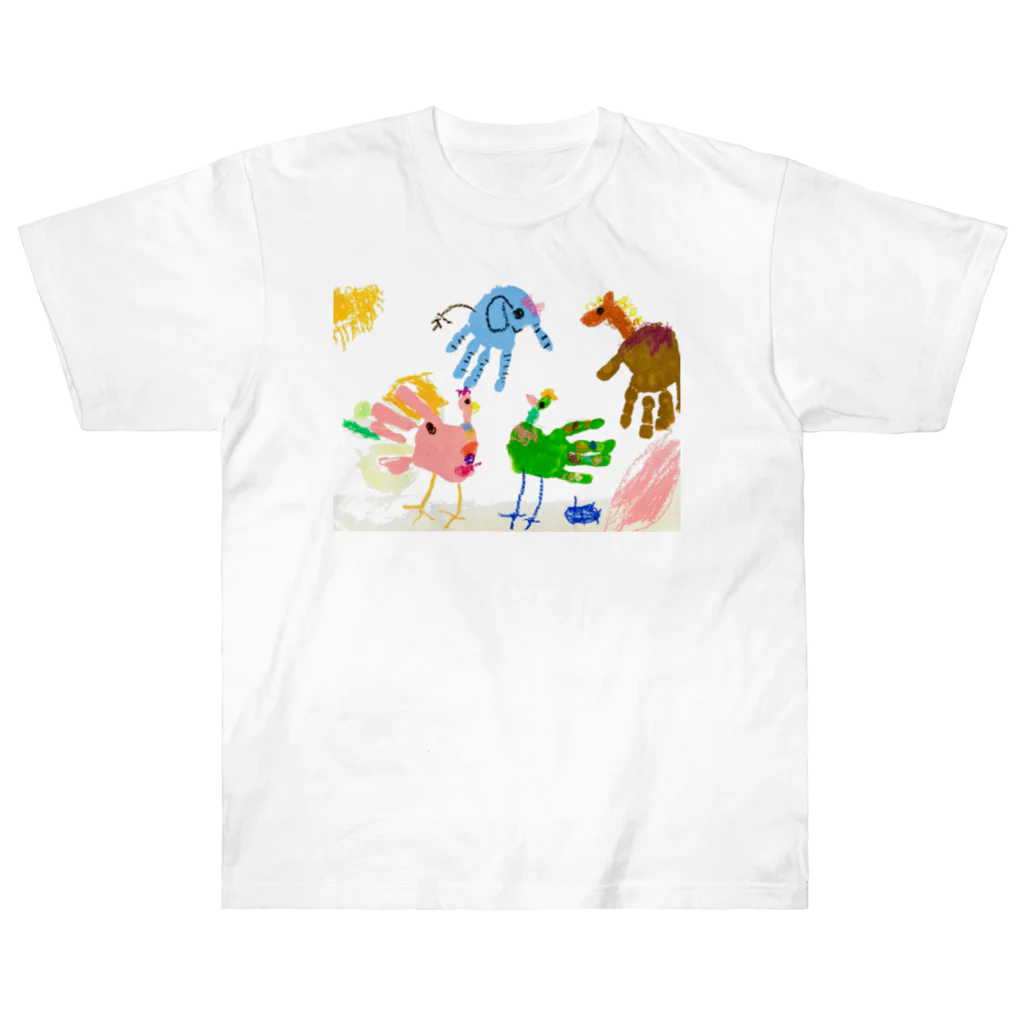 おててのどうぶつえんのおててのどうぶつえん Heavyweight T-Shirt