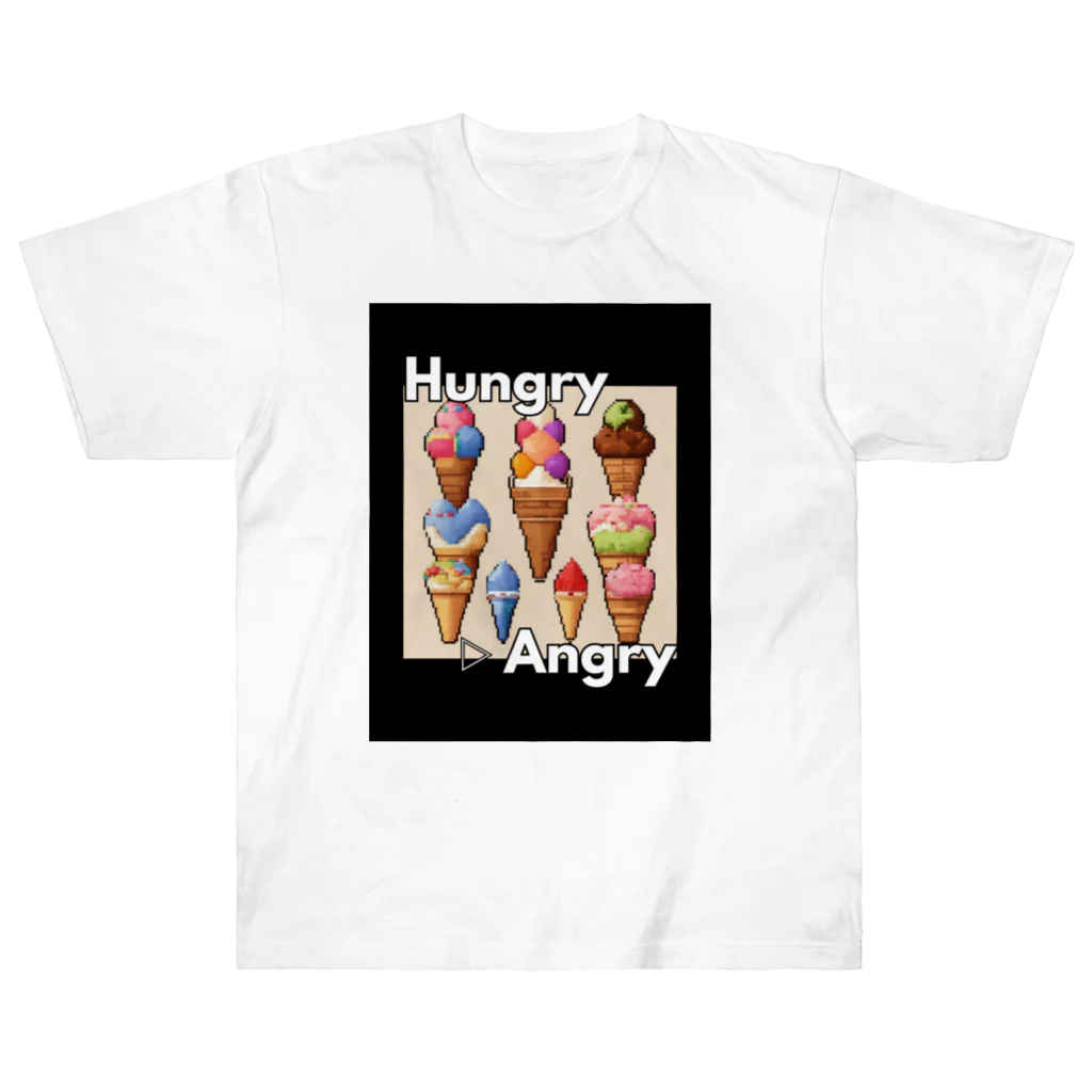 hAngryの【アイスクリーム】hAngry ヘビーウェイトTシャツ