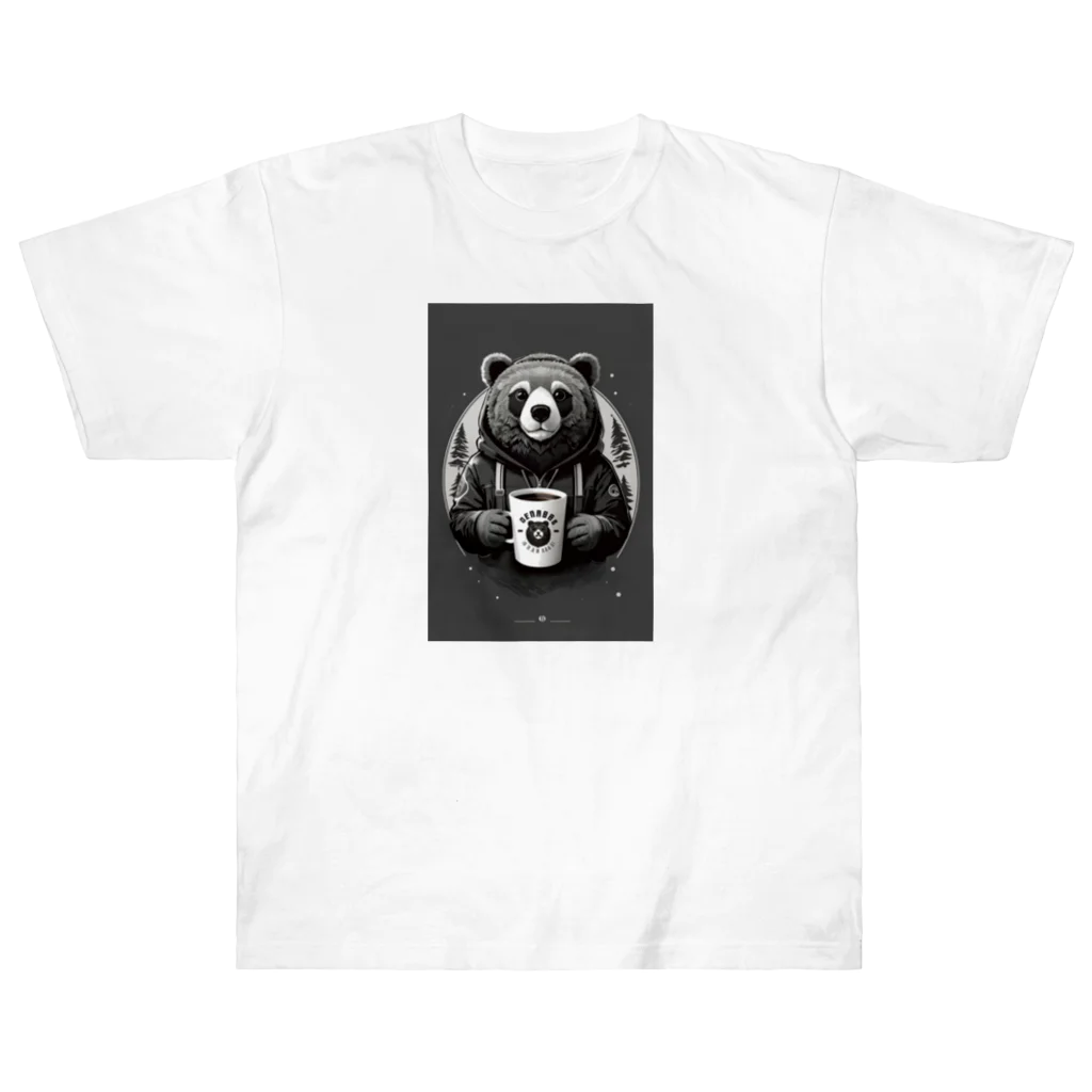 tomohyuのくまのマグカップを持つ熊くん Heavyweight T-Shirt