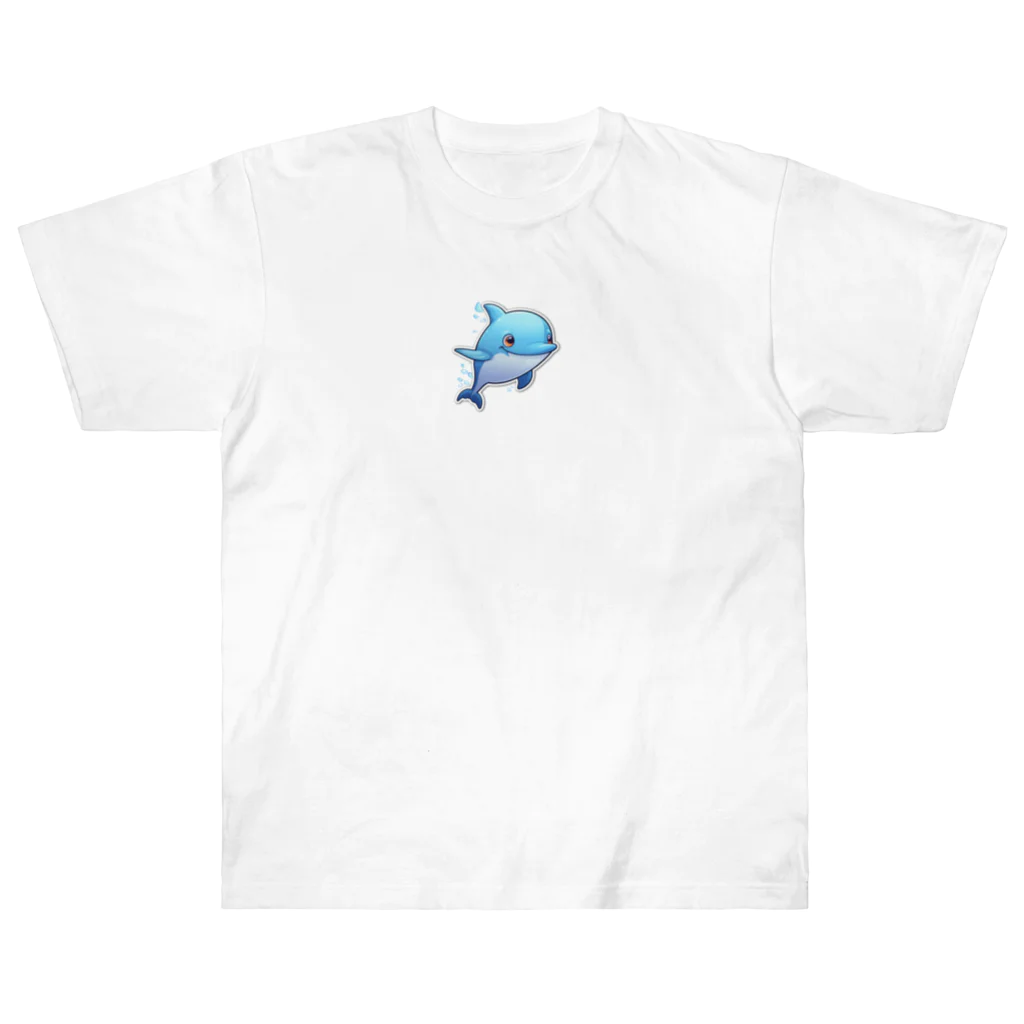 ワクワクセレブレイトのイルカくん Heavyweight T-Shirt