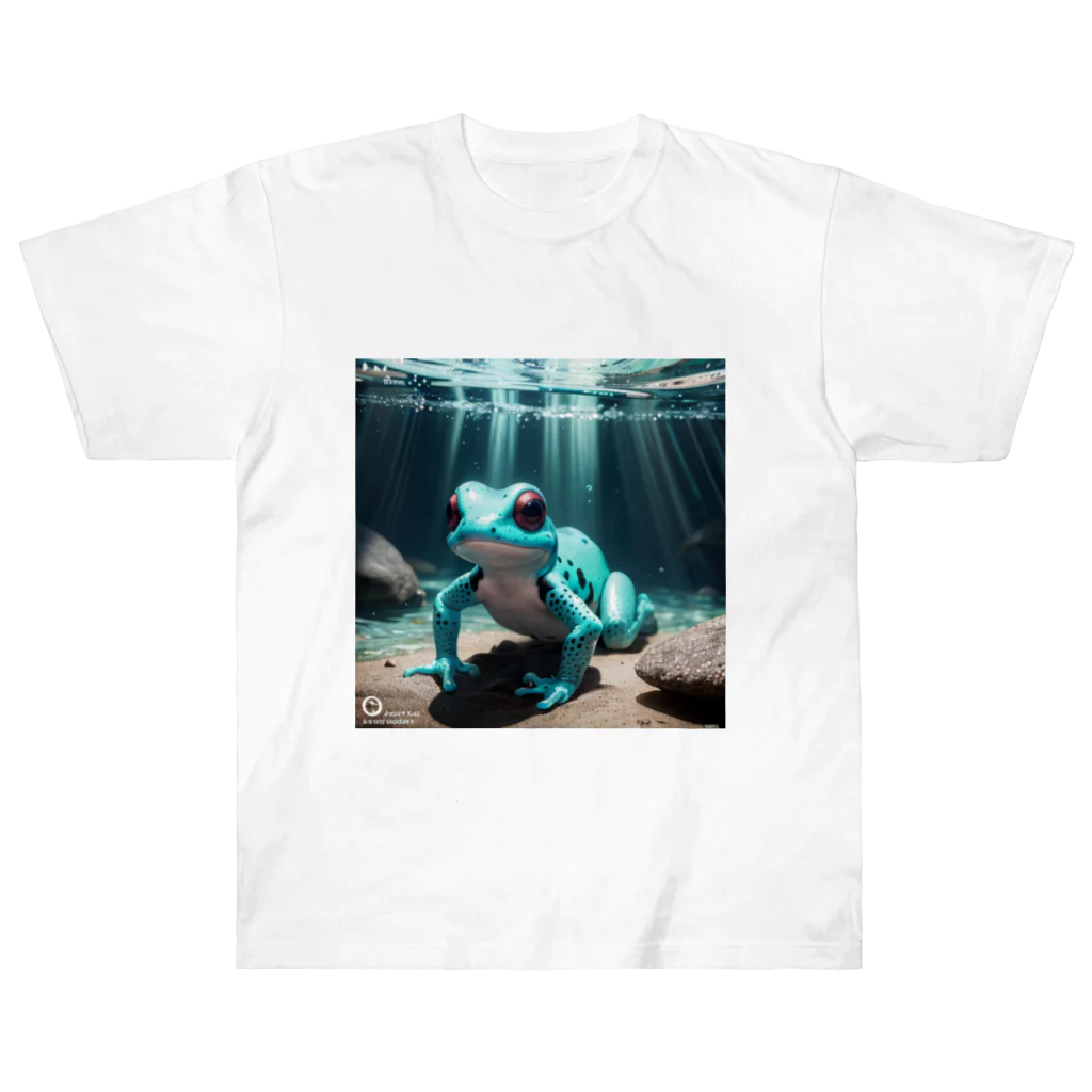 人魚の夢の新種発見ヤドクガエル Heavyweight T-Shirt