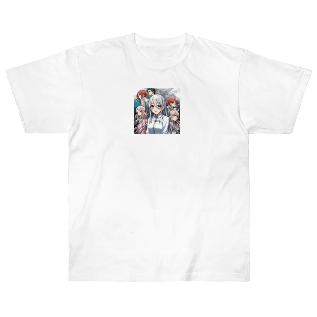 もふもふの美少女リーダーグッズ Heavyweight T-Shirt