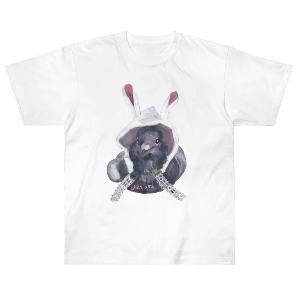 レース鳩の🐰デールのうさぎ🐰デール Heavyweight T-Shirt