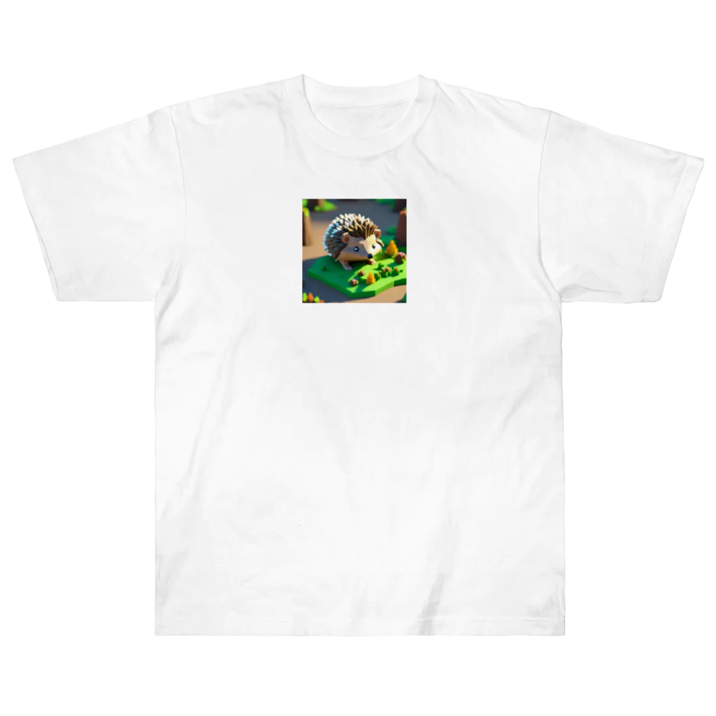 himatoroのマイクラ的なハリネズミ ヘビーウェイトTシャツ