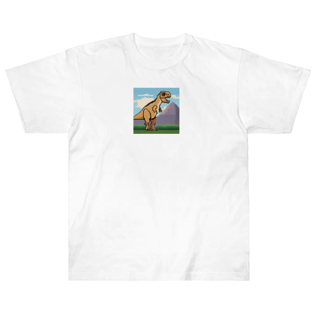 ROCKSWEBのドット絵　パキケファロサウルス Heavyweight T-Shirt