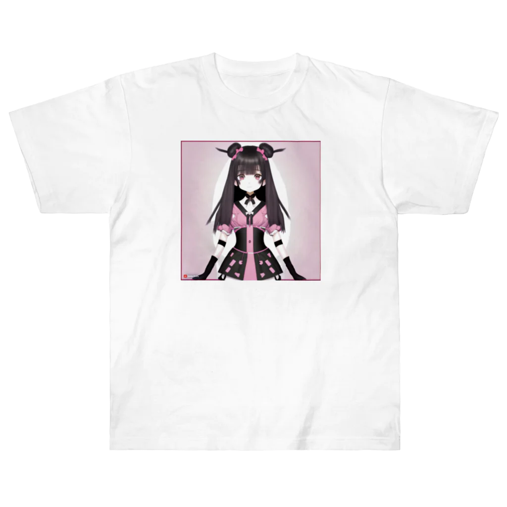 hamusutaroのサブカル女の子 ヘビーウェイトTシャツ