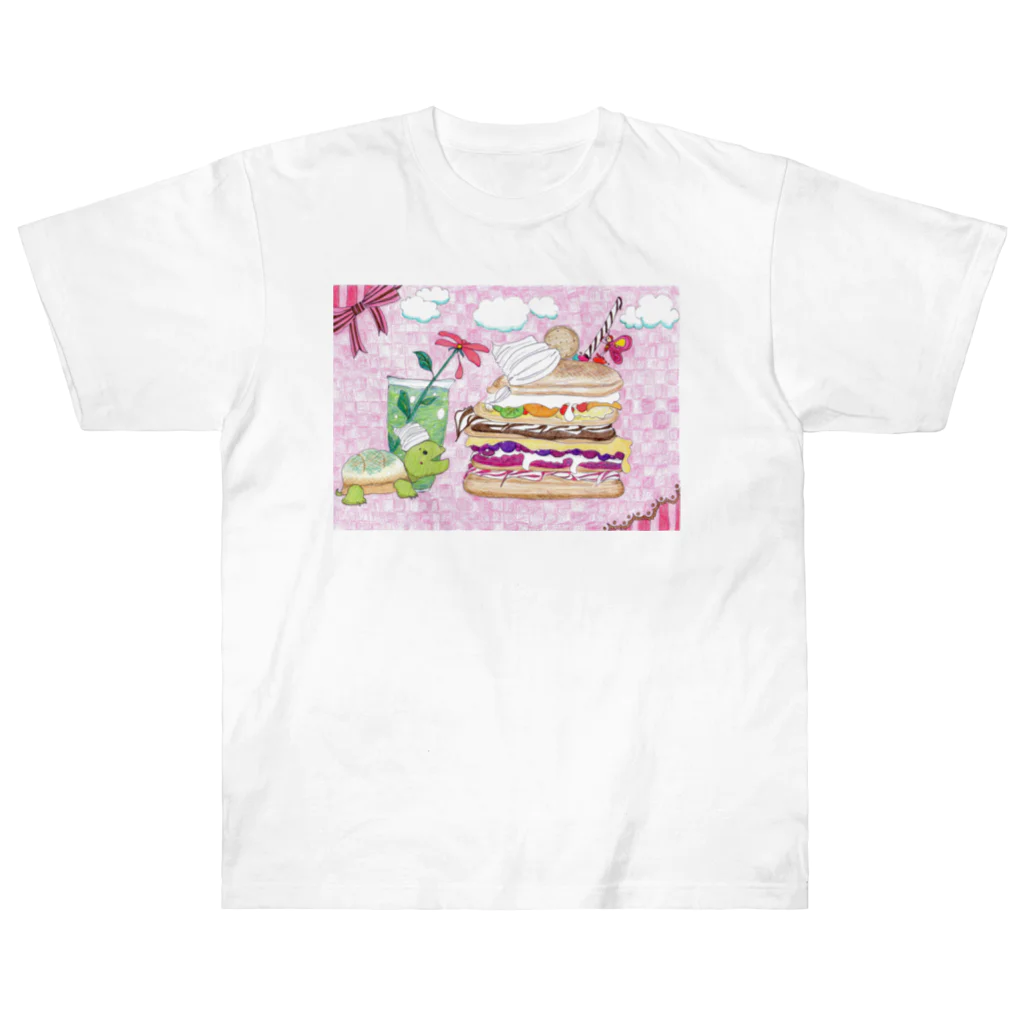 つぎのかめろんぱんけーき Heavyweight T-Shirt