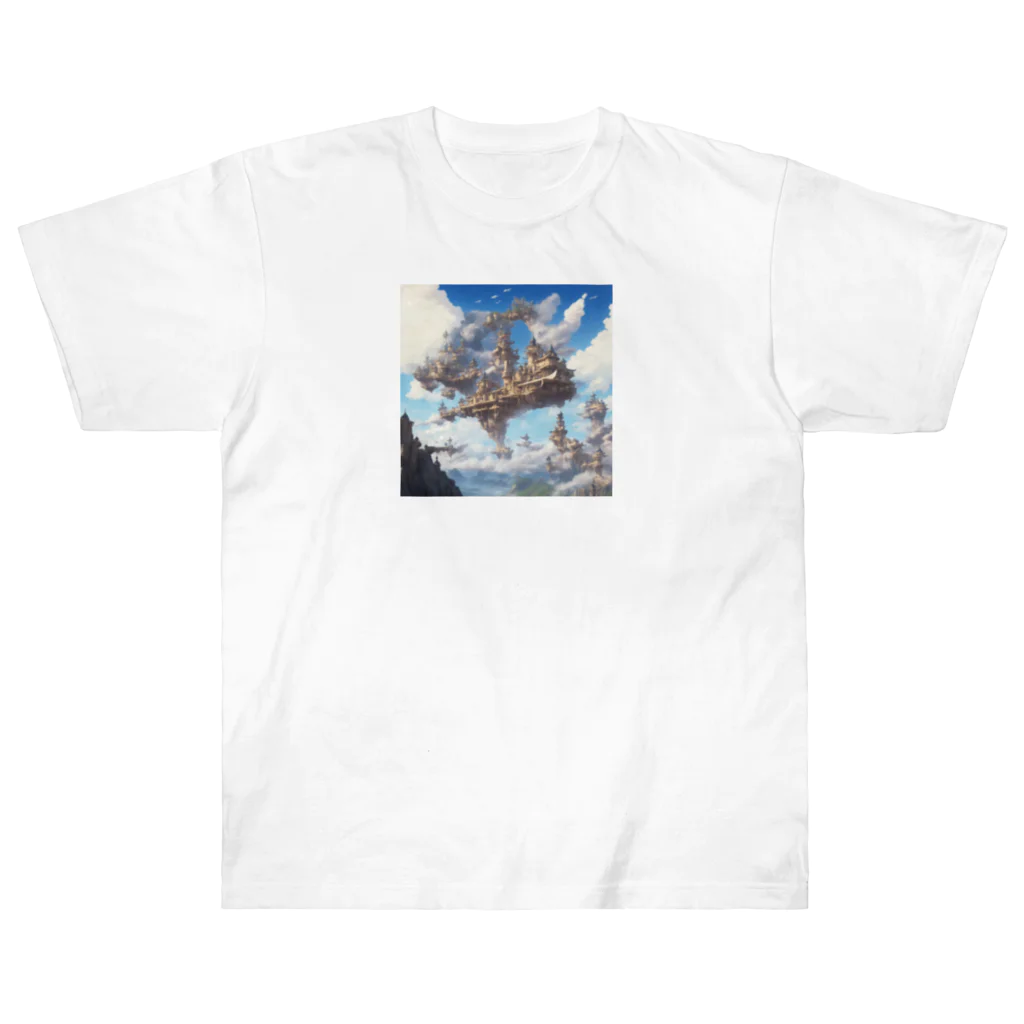 SetsunaAIの空に浮かぶ島のファンタジーグッズ Heavyweight T-Shirt