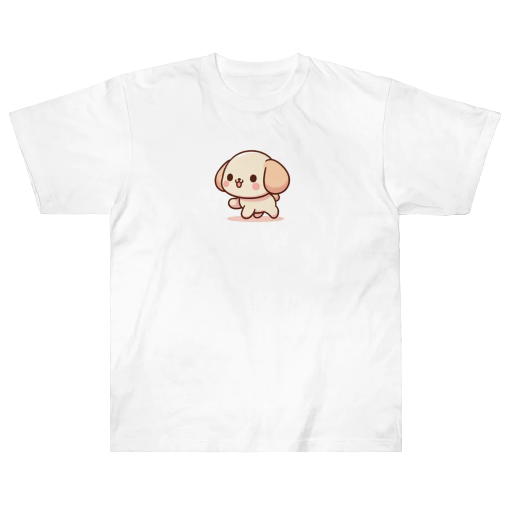 ぷにぷにのゆる犬の、森谷さん ヘビーウェイトTシャツ