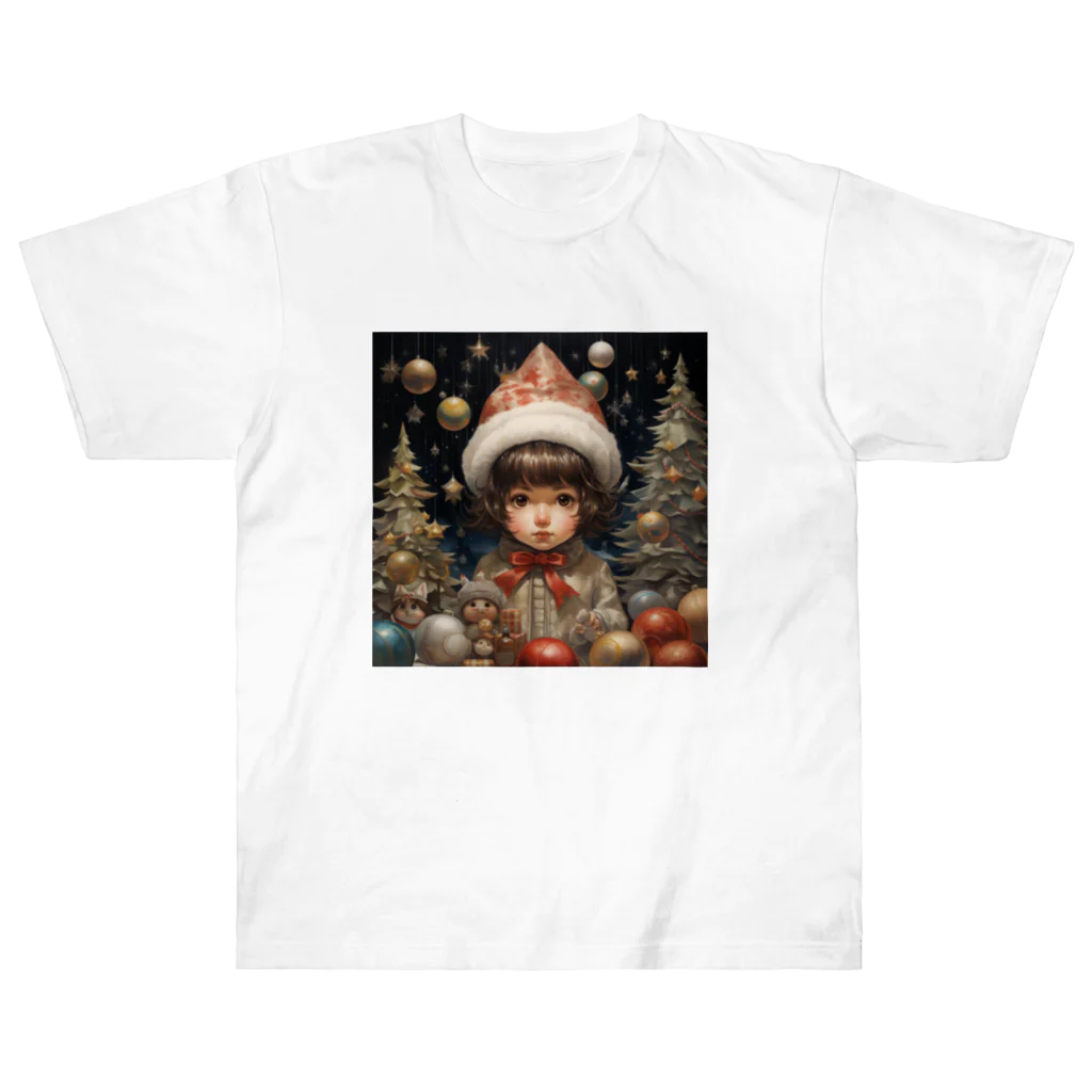 kobura05の星降る夜のクリスマスイノセンス Heavyweight T-Shirt