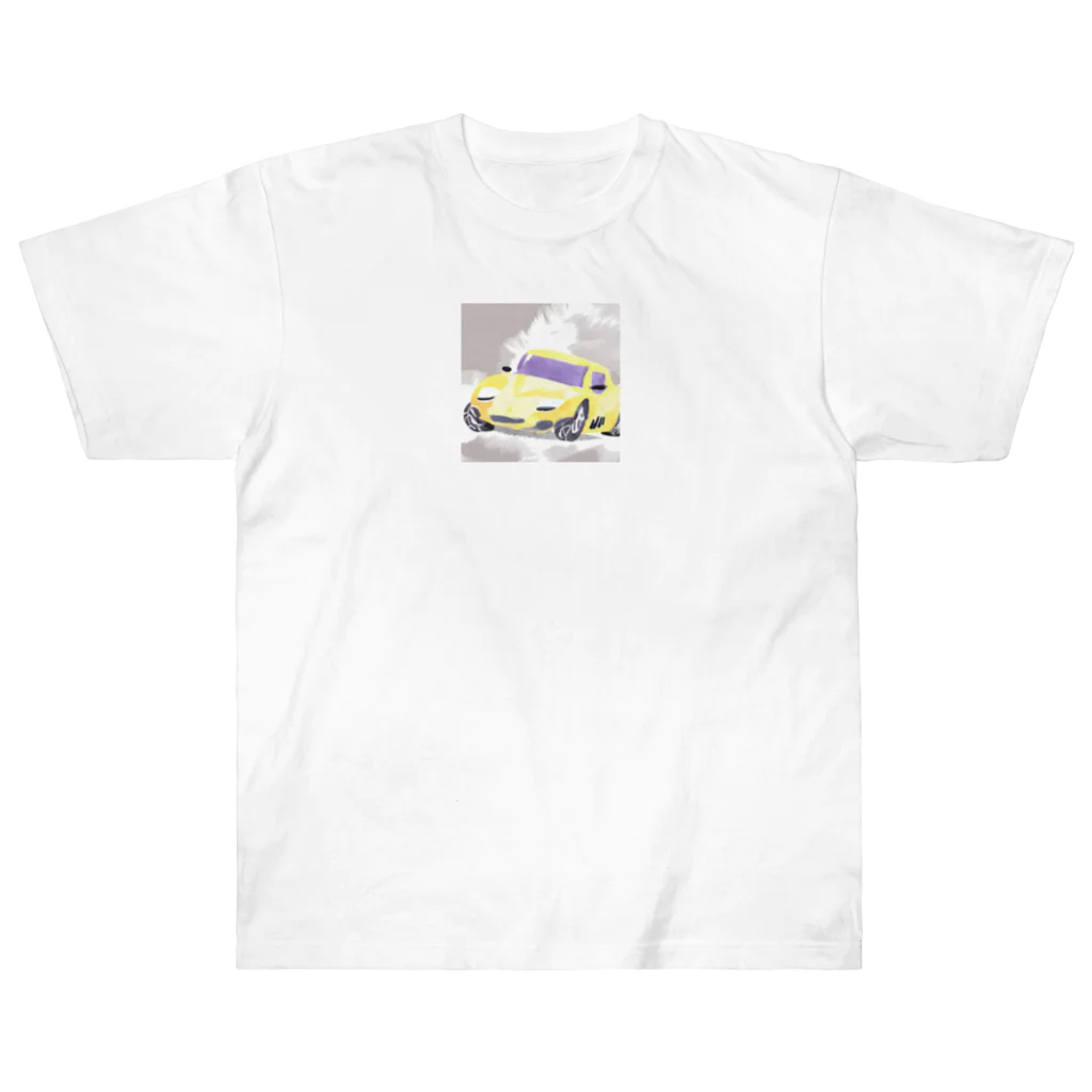 katapiiiの人気！水彩画風スポーツカー Heavyweight T-Shirt