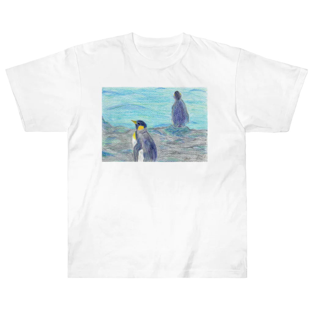 つぎのラピス島ペンギン ヘビーウェイトTシャツ