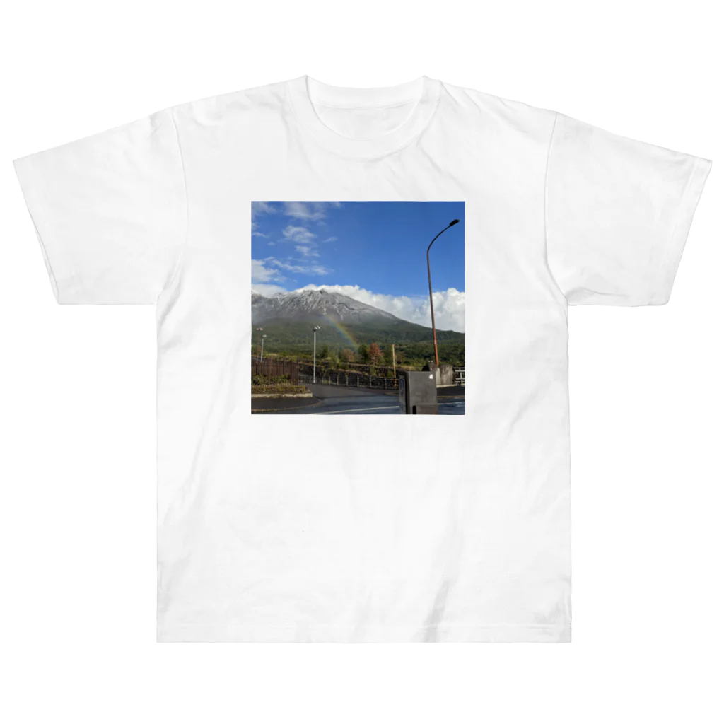 machicoの旅の風景（虹） Heavyweight T-Shirt