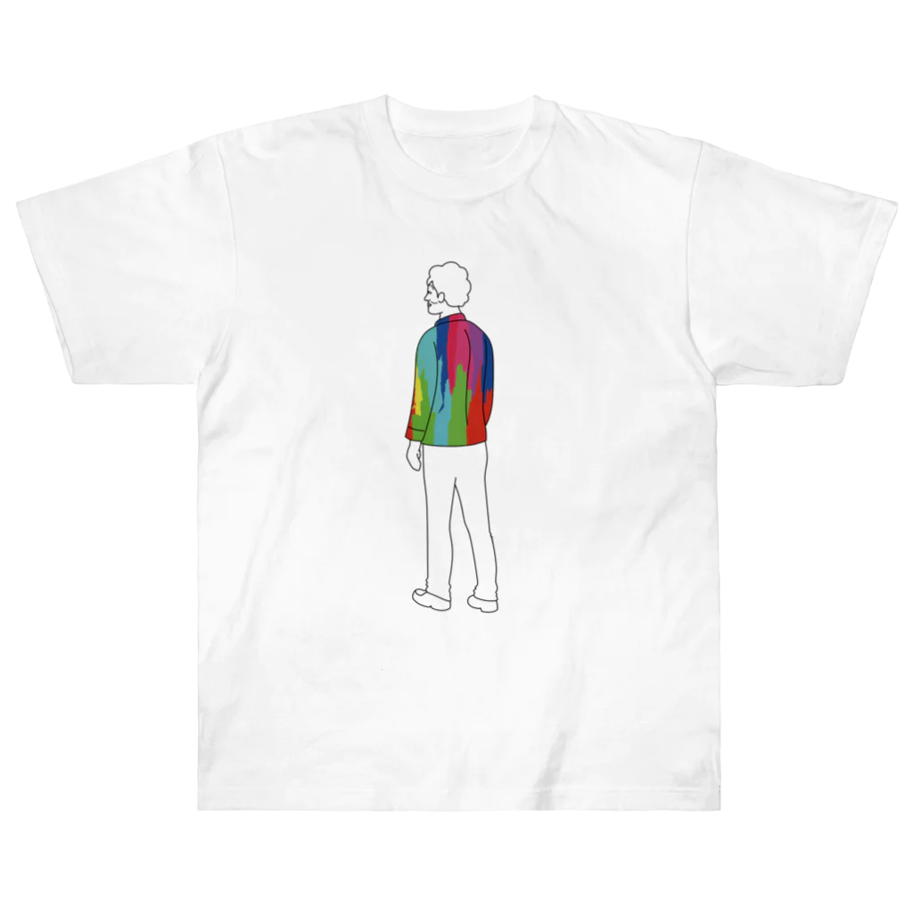 たすくこま公式ショップのたかちゃんcolorfulデザインヘビーウェイトTシャツ白 Heavyweight T-Shirt