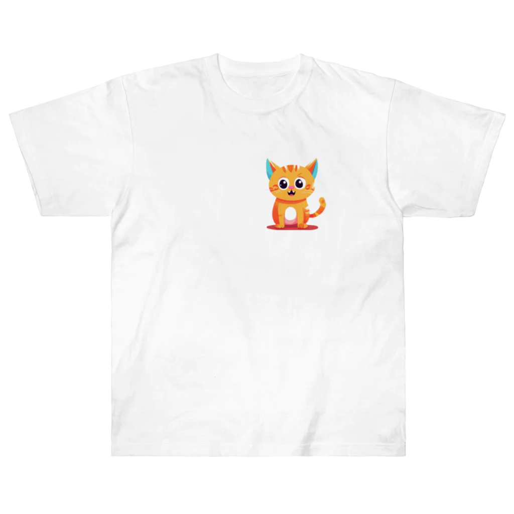 じゅんじゅんのかわ猫(*ΦωΦ*) ヘビーウェイトTシャツ