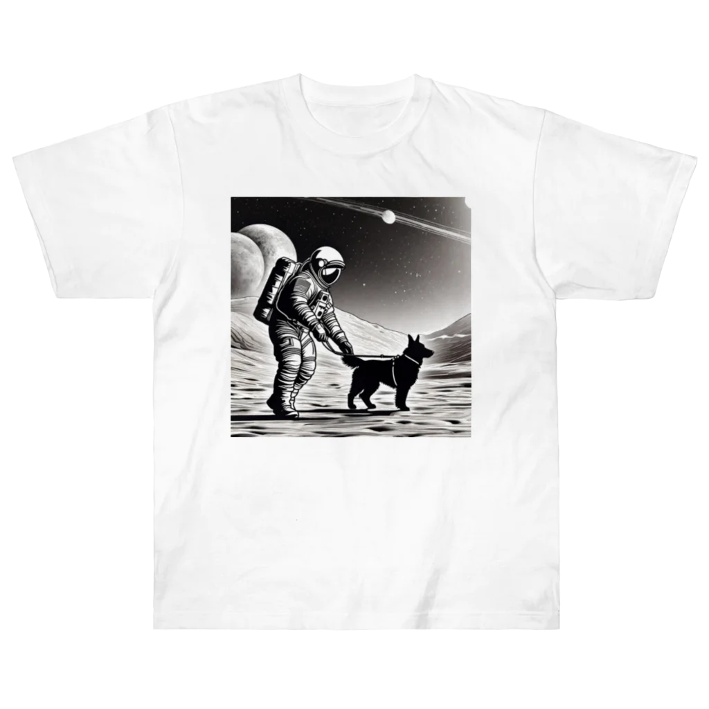 宇宙開発デザイン科の犬の散歩が日課です Heavyweight T-Shirt