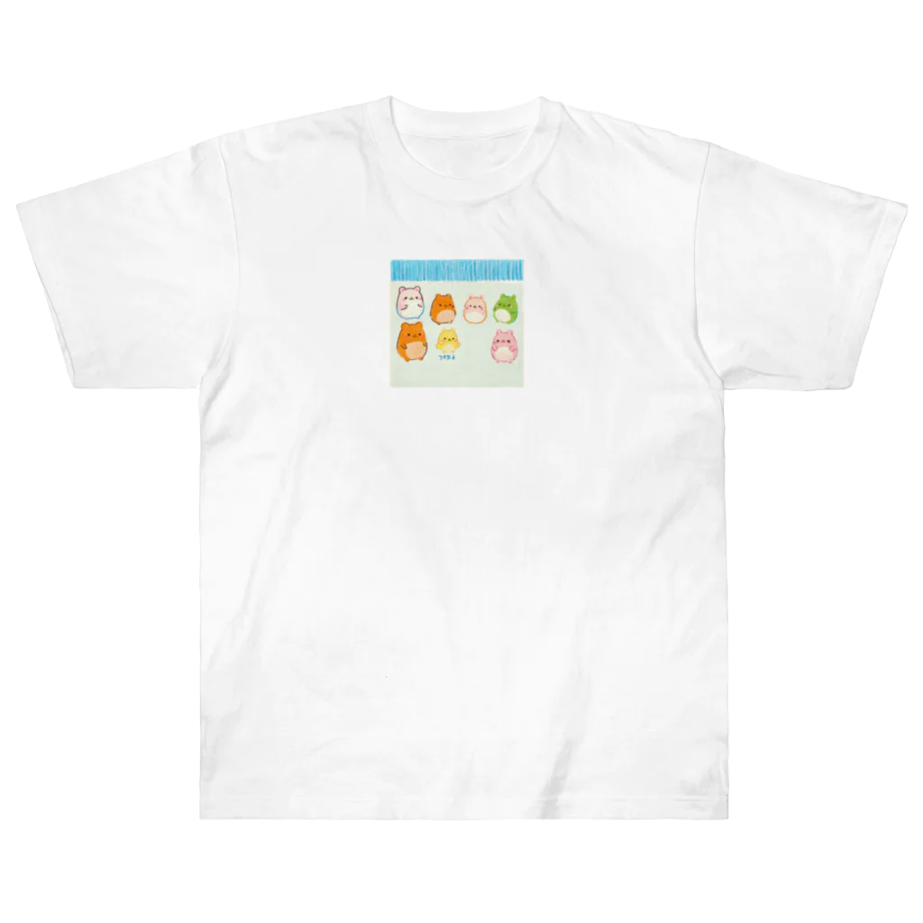 kilakilahikaruのずんぐりむっくり ヘビーウェイトTシャツ