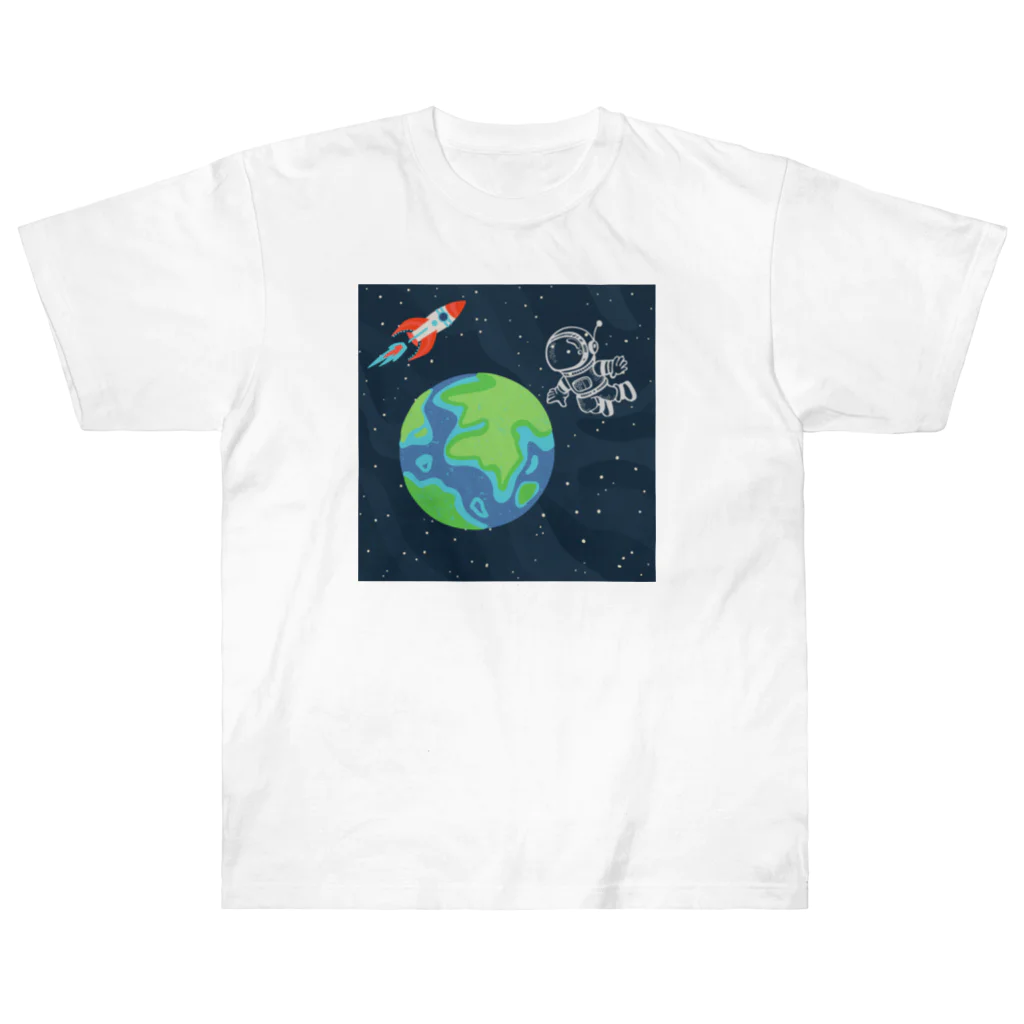 あいいろのキュートな宇宙飛行士 Heavyweight T-Shirt