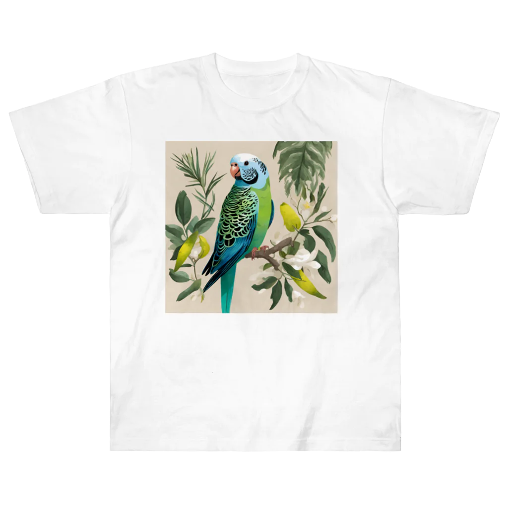 pinetreeのインコ２ ヘビーウェイトTシャツ