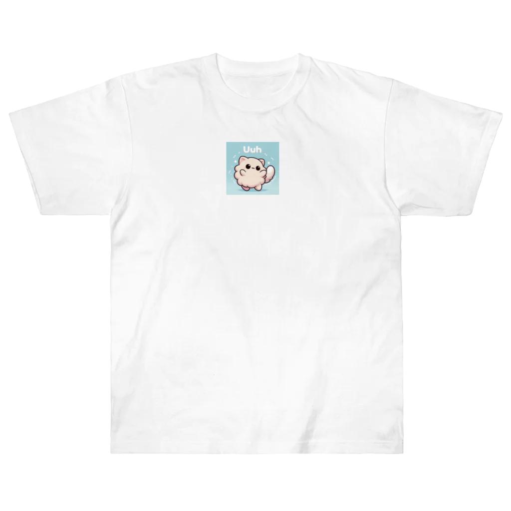 CatMonkのふわもふ猫Uuh Heavyweight T-Shirt