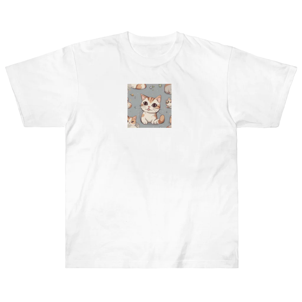 しゃいんぼっくすのねこみけちゃん ヘビーウェイトTシャツ