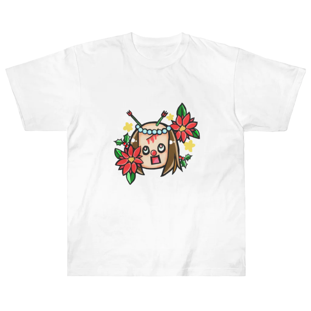 Shou3s-Storeのおちむしゃ Xmas ver Heavyweight T-Shirt