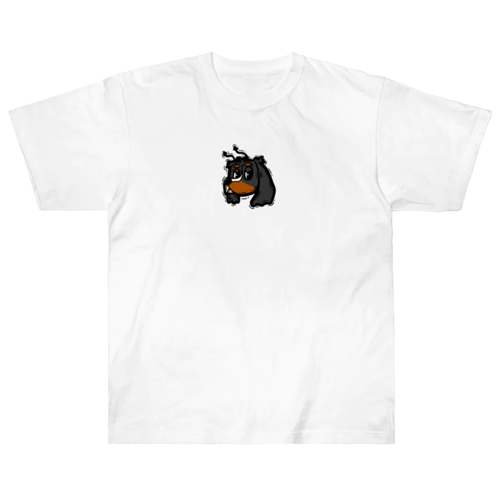 キャバリ屋のトライカラーくん Heavyweight T-Shirt