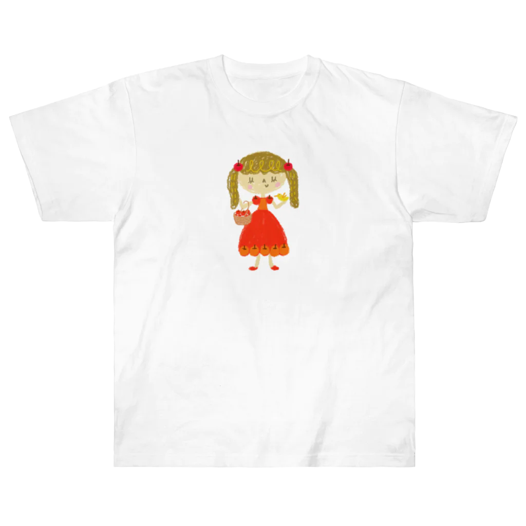 メリーメリークリスマスランドのApple Princess りんごちゃん Heavyweight T-Shirt