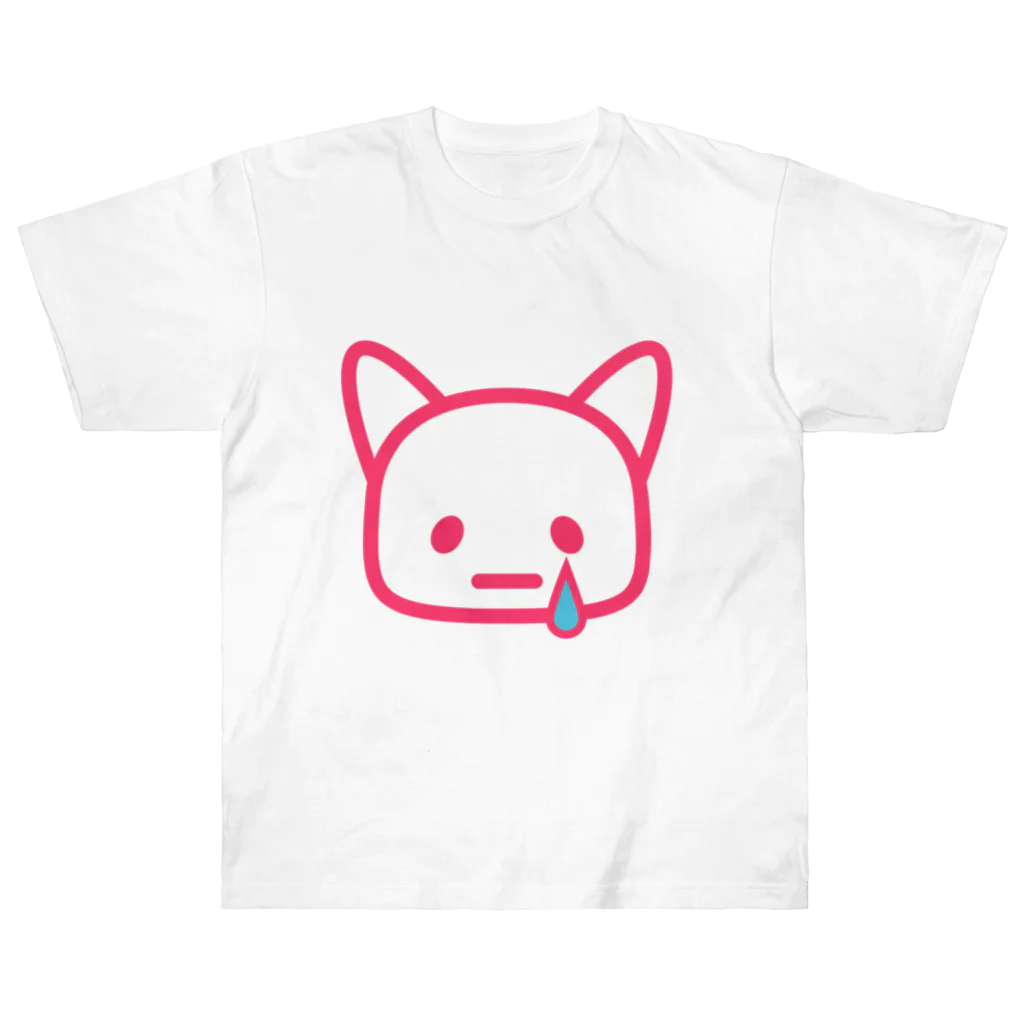 petitringo -プチリンゴ-のなぁご泣いちゃった ヘビーウェイトTシャツ