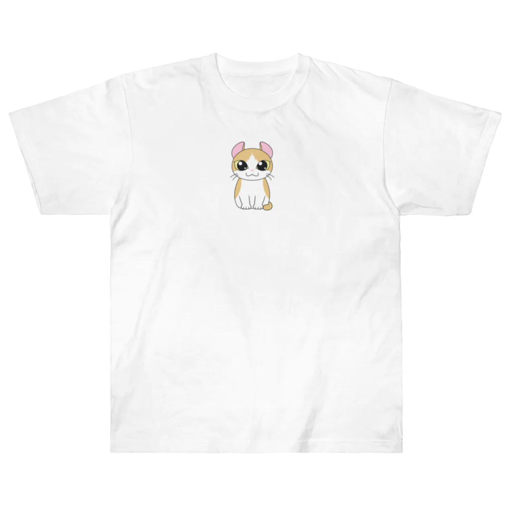 おりょうのネコちゃんグッズのかわいいアメリカンカール② Heavyweight T-Shirt