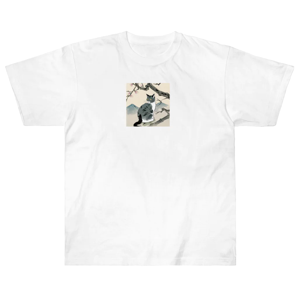 浮世絵デパートの浮世絵猫 ヘビーウェイトTシャツ