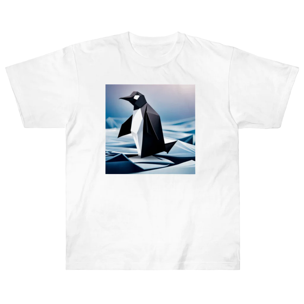 Hamatsukiのペンギン（折り紙風） Heavyweight T-Shirt