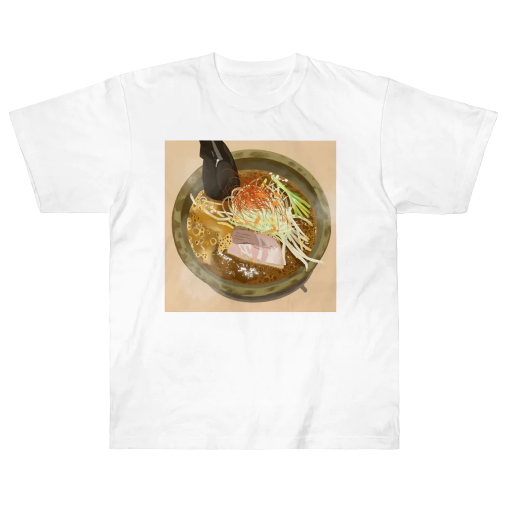 渡邊野乃香のお店のラーメン2 ヘビーウェイトTシャツ