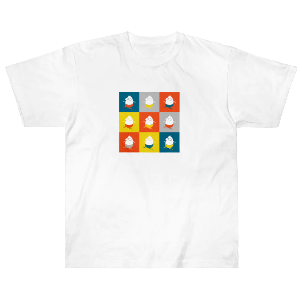 くらきち ONLINE SHOPのねこタイツ 3 × 3 Heavyweight T-Shirt