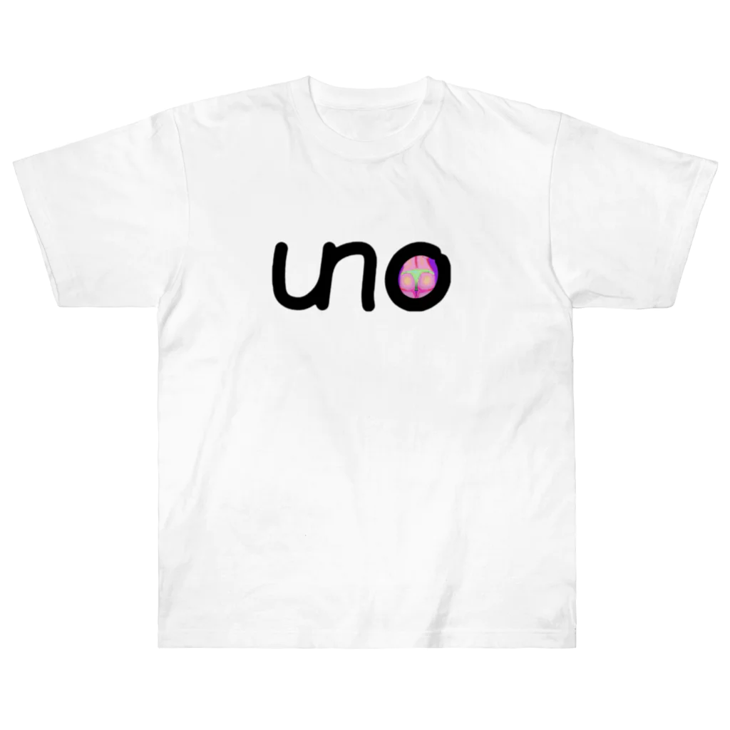 unoのUNOロゴ×ドットビキニヒップ ヘビーウェイトTシャツ