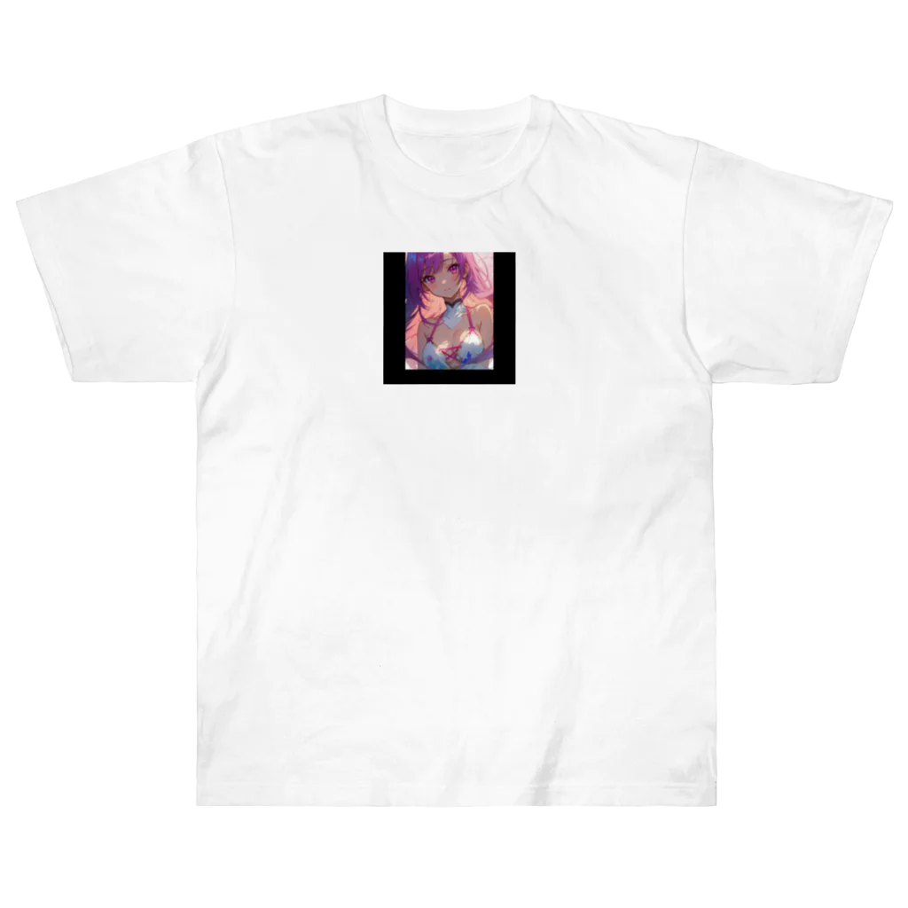 AI美女王国のドット絵のあやかちゃん Heavyweight T-Shirt