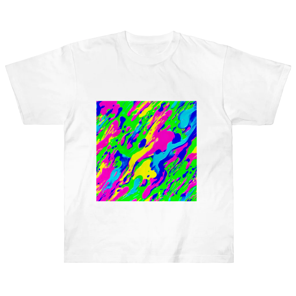 NeonLeakのペンキちゃん8 ヘビーウェイトTシャツ